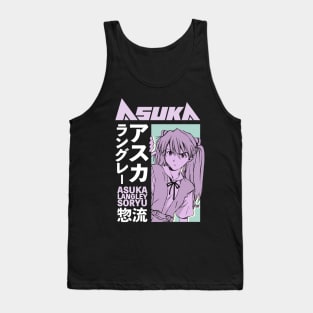 Asuka Langley Pastel Aesthetic Manga Girl Edit Tank Top